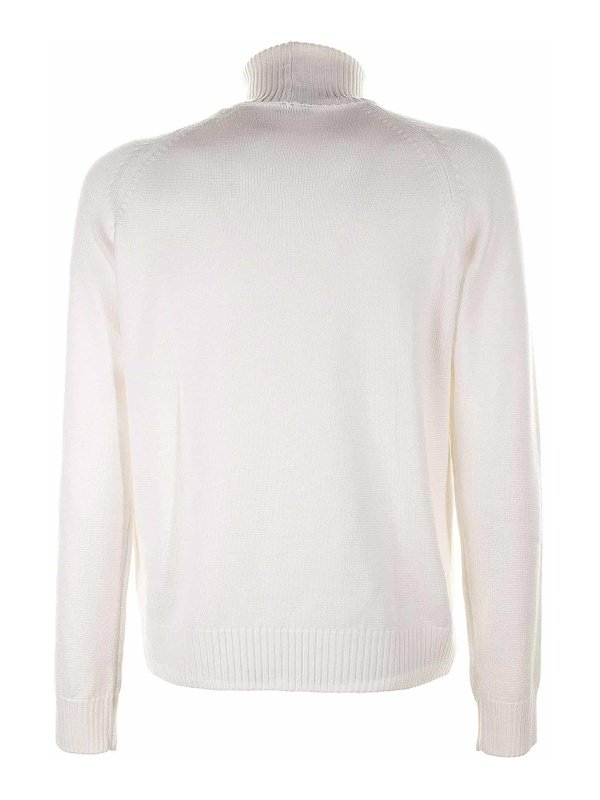 Paolo Pecora: Col roulé & Col polo online - Pull Col Roulé - Crème