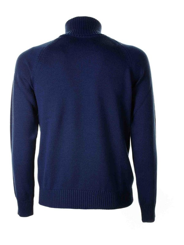Paolo Pecora: Turtlenecks & Polo necks online - Blue turtleneck