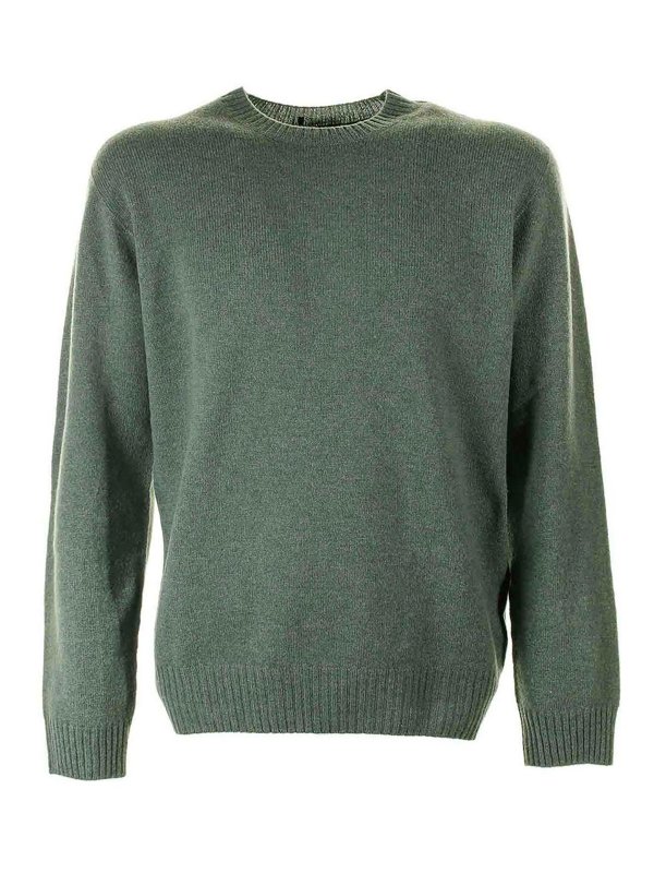 SEVENTY: Strickpullover mit Rundhalsausschnitt - Rundhalspullover - Grün