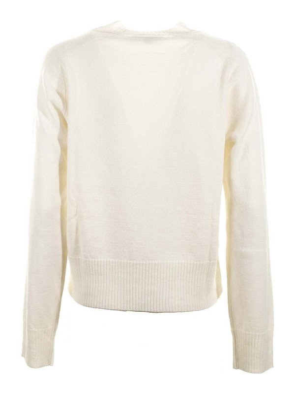 SEVENTY: Strickpullover mit Rundhalsausschnitt online - Rundhalspullover - Creme