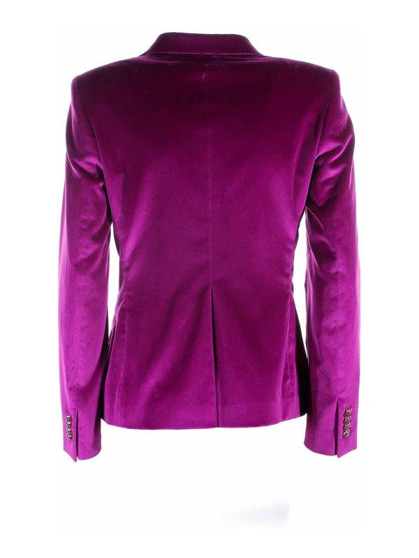 TAGLIATORE: blazers online - Double-breasted jacket in magenta velvet