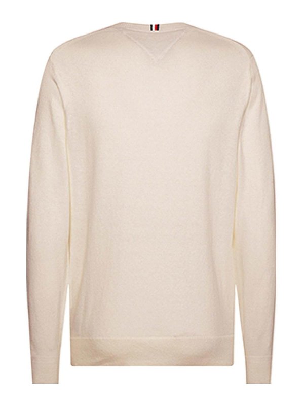 TOMMY HILFIGER: crew necks online - Beige Crew Neck Sweater