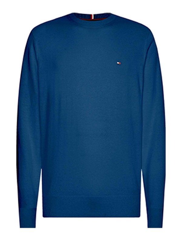 TOMMY HILFIGER: Strickpullover mit Rundhalsausschnitt - Rundhalspullover