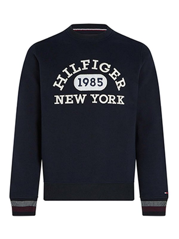 TOMMY HILFIGER: Sweatshirts & Sweaters - Monotype College Style Sweatshirt