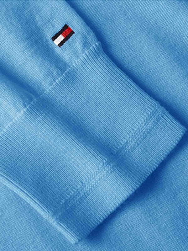 The Best Shops TOMMY HILFIGER: maglia collo rotondo - Maglia Girocollo Azzurra