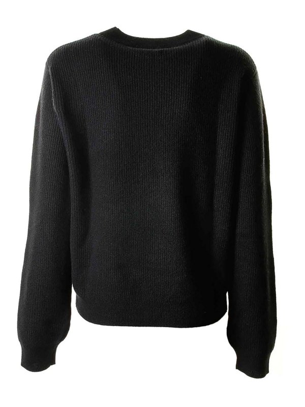TOMMY HILFIGER: crew necks online - Black Crew Neck Sweater