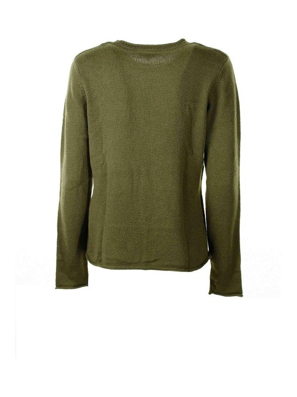 TOMMY HILFIGER: Strickpullover mit Rundhalsausschnitt online - Rundhalspullover - Grün