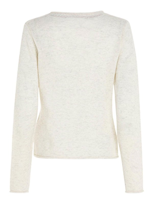 TOMMY HILFIGER: Strickpullover mit Rundhalsausschnitt online - Rundhalspullover - Weiß