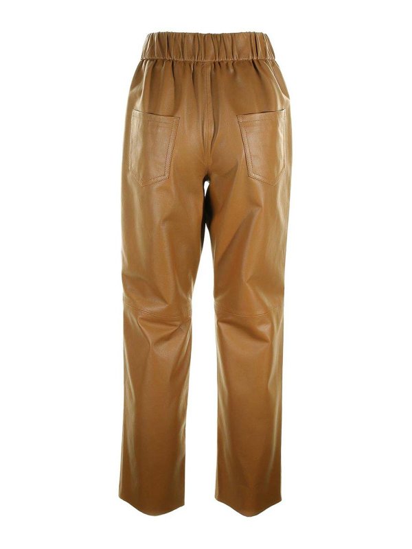 VIA MASINI 80: Pantalones de cuero online - Pantalones De Cuero - Marrón