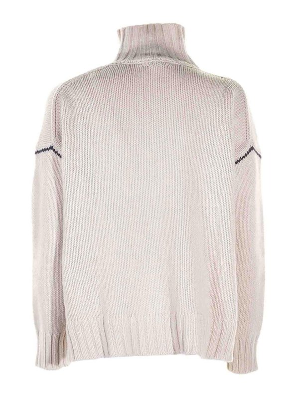 WOOLRICH: Cuellos altos y polos online - Suéter Con Cuello Alto - Crema