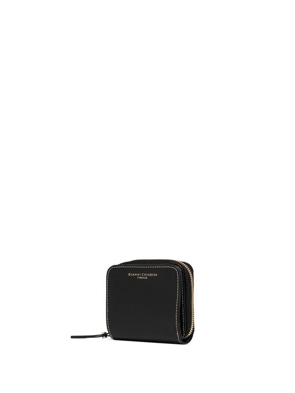 GIANNI CHIARINI: wallets & purses online - Small Black Cowhide Wallet