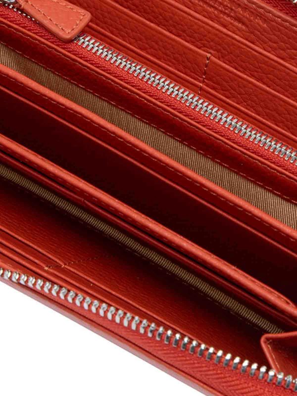 Dollar Wallets Wallet In Hammered Leather shop online: GIANNI CHIARINI