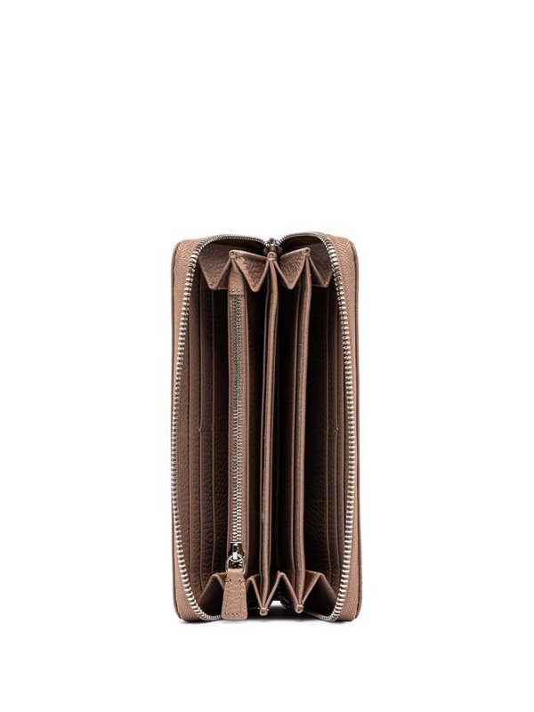 Dollar Wallets Wallet In Hammered Leather shop online: GIANNI CHIARINI