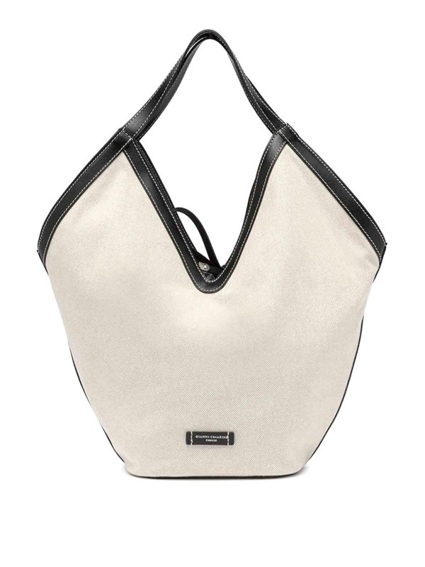 GIANNI CHIARINI: Handtaschen - Shopper - Hellgelb