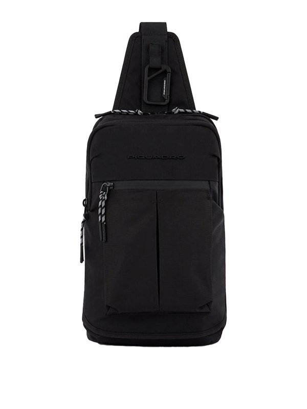 PIQUADRO: backpacks - One-shoulder backpack in recycled fabric