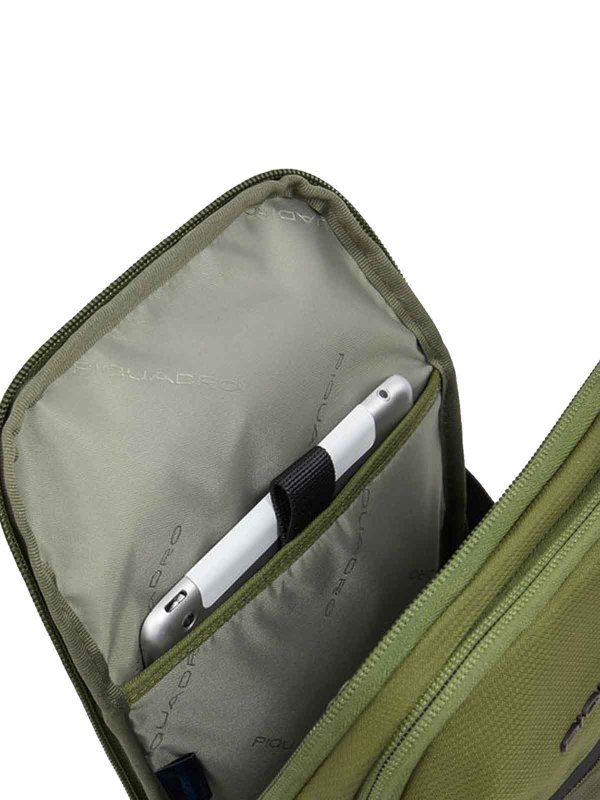 One-shoulder backpack in recycled fabric shop online: PIQUADRO