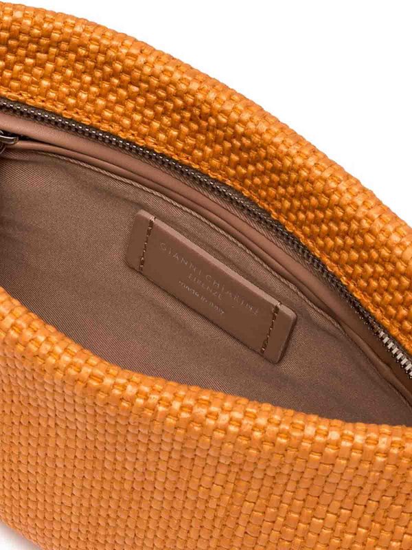 GIANNI CHIARINI buy online Brenda Orange Clutch Bag