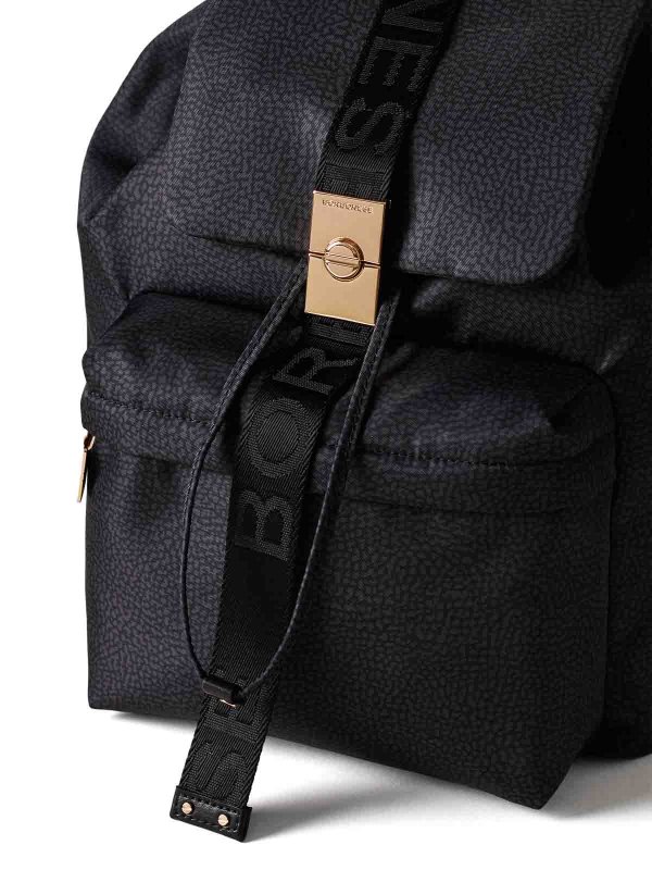 Borbonese buy online Zaino In Tessuto Op Nero Medium