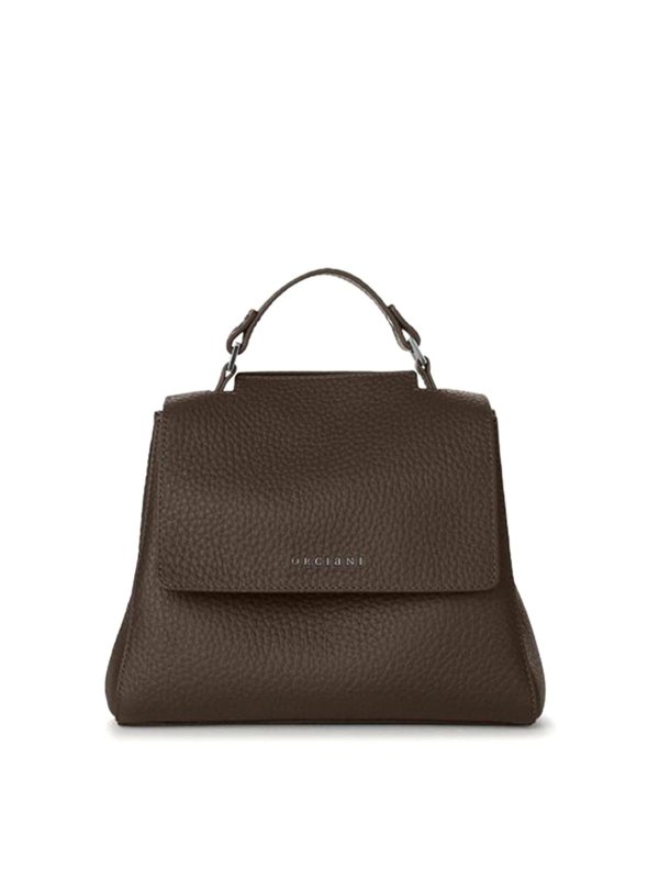 ORCIANI: borse a spalla - Borsa Sveva S A Spalla Choco In Pelle