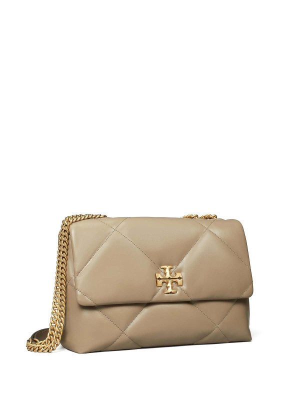 TORY BURCH: shoulder bags online - Kira Tortora Leather Shoulder Bag