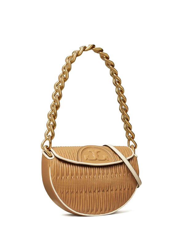 TORY BURCH: cross body bags online - Fleming Crescent Moon Mini Bag