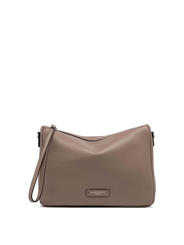 GIANNI CHIARINI: clutches - Nora clutch bag in hammered leather