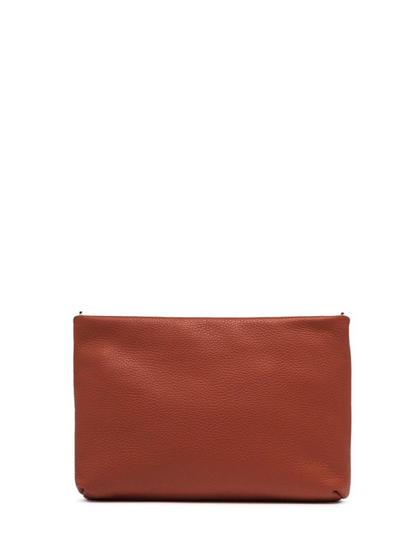 The Best Shops GIANNI CHIARINI: clutches - Brenda clutch bag in textured leather