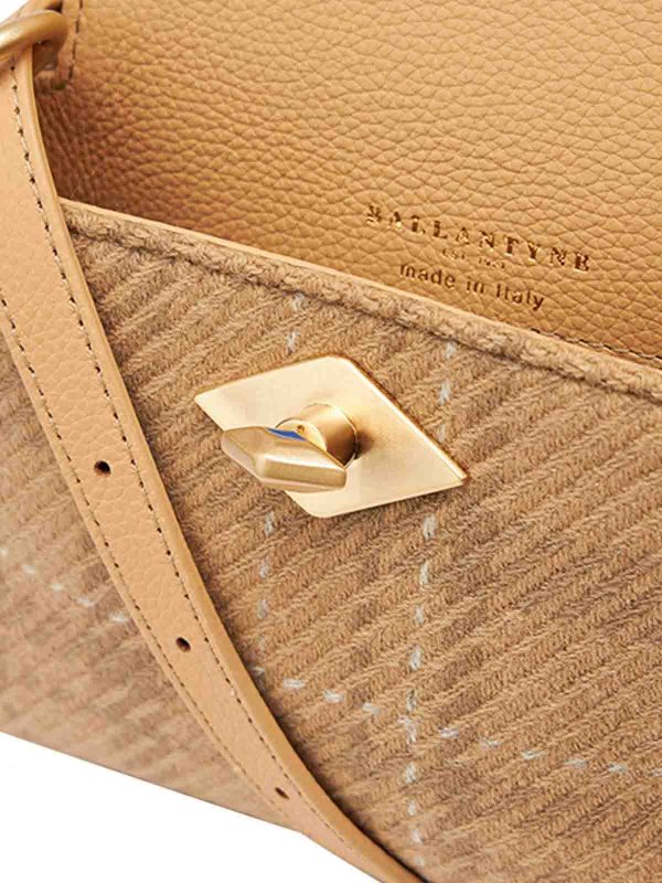 The Best Shops BALLANTYNE: shoulder bags - Diamond Micro Shoulder Bag In Tartan Fabric