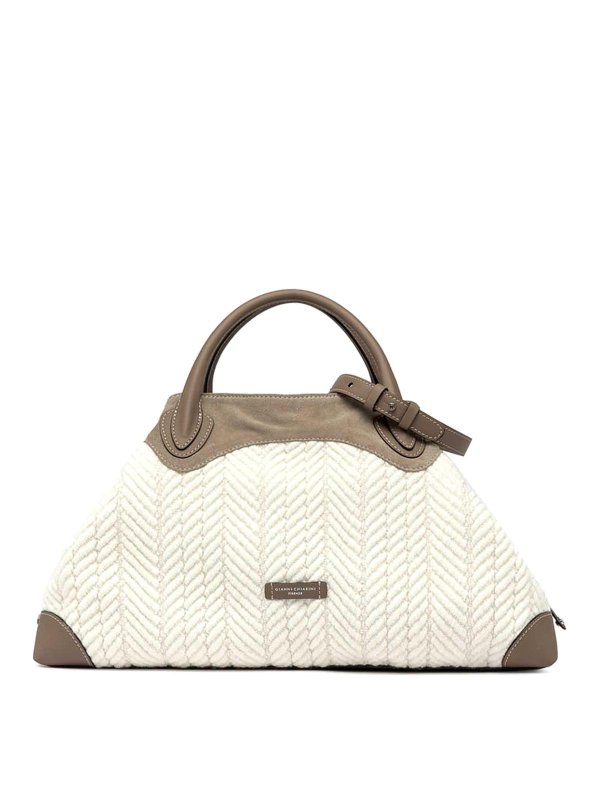 GIANNI CHIARINI: bowling bags - Judy Bowling Bag In Jacquard