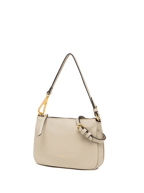 GIANNI CHIARINI: cross body bags online - Brooke Mini Bag In Beige Bubble Leather