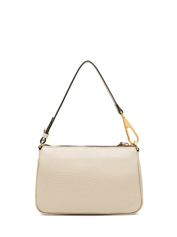 The Best Shops GIANNI CHIARINI: cross body bags - Brooke Mini Bag In Beige Bubble Leather