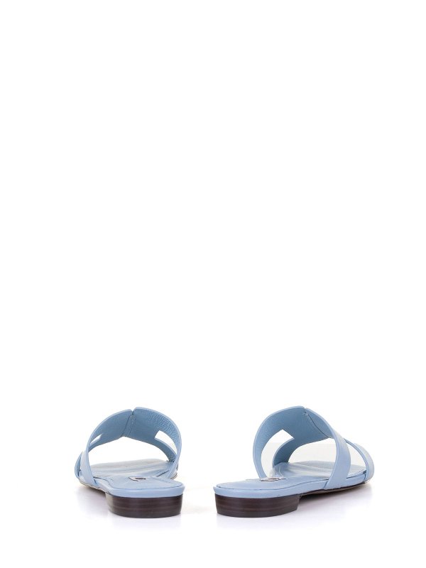 The Best Shops BIBI LOU: sandals - Blue Leather Slipper