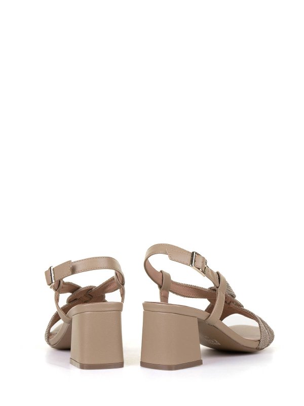The Best Shops BIBI LOU: sandali - Sandali Beige Intrecciato