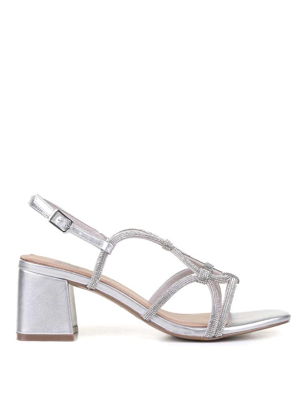 BIBI LOU: sandals - Silver Sandal
