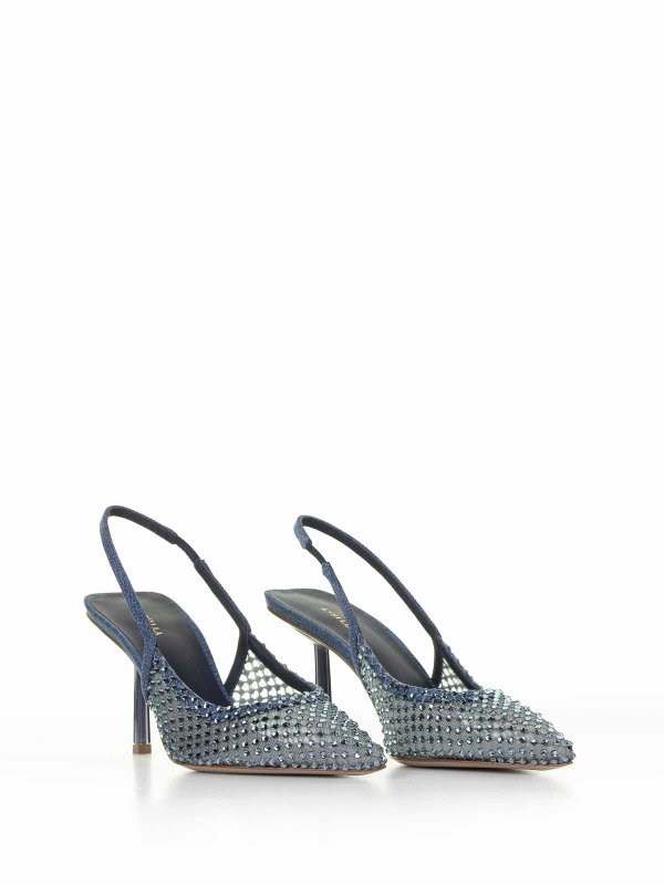 Le Silla: scarpe décolleté online - Décolleté Slingback Gilda Gioiello A Rete