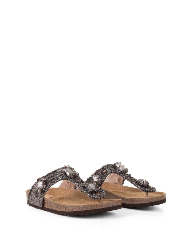 MALIPARMI: Chanclas de playa online - Chanclas - Plata