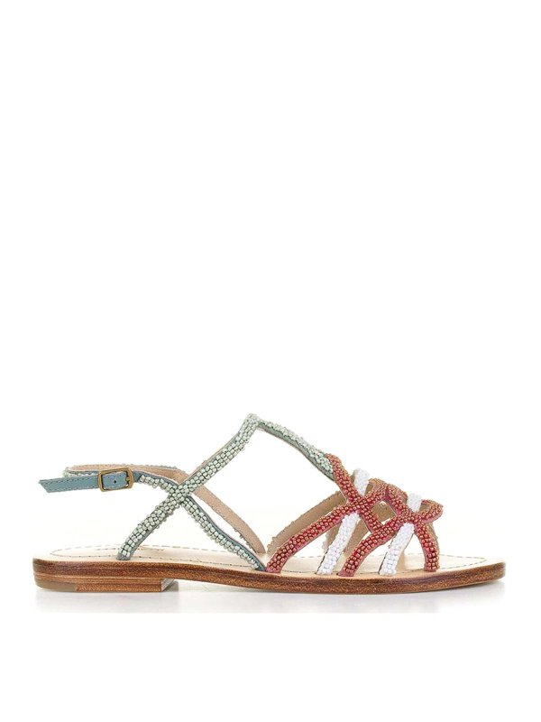 MALIPARMI: sandals - Leather bottom sandals