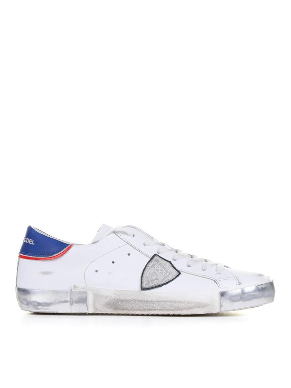 PHILIPPE MODEL: trainers - Prsx White Blue Men