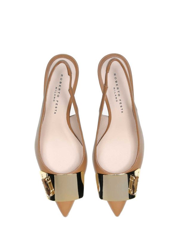 Chanel Slingback In Softy Camel shop online: ROBERTO FESTA