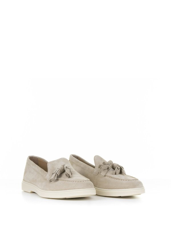 SANTONI: Mocassins & Chaussures bateau online - Mocassins - Beige
