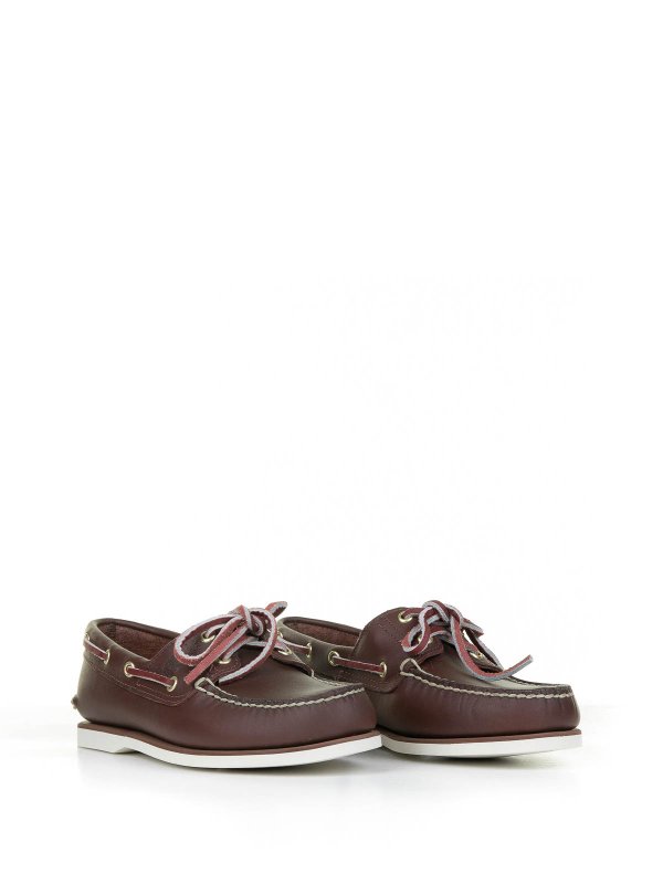 TIMBERLAND: Loafers & Slippers online - Brown Leather Boat loafers
