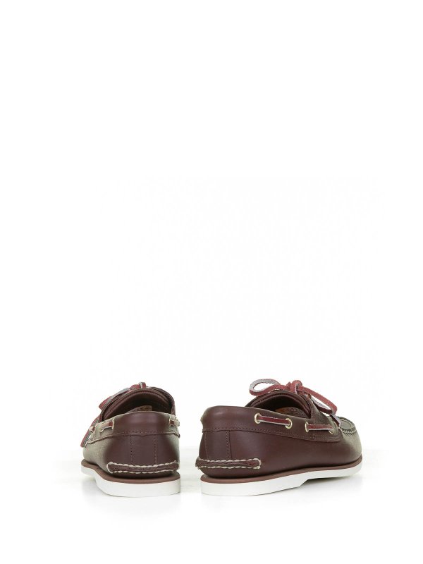 The Best Shops TIMBERLAND: Loafers & Slippers - Brown Leather Boat loafers
