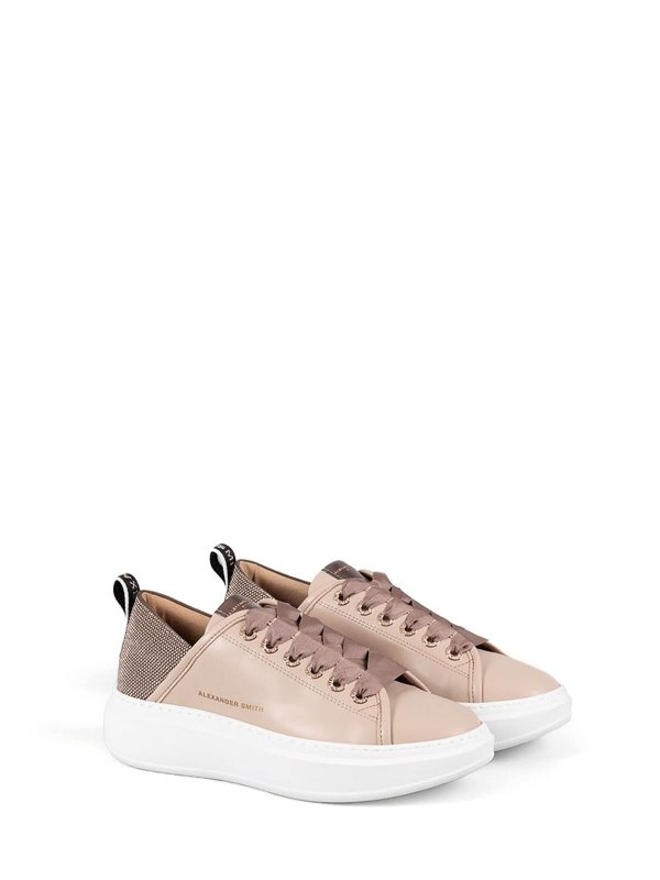 ALEXANDER SMITH: trainers online - Wembley Powder Leather Sneaker