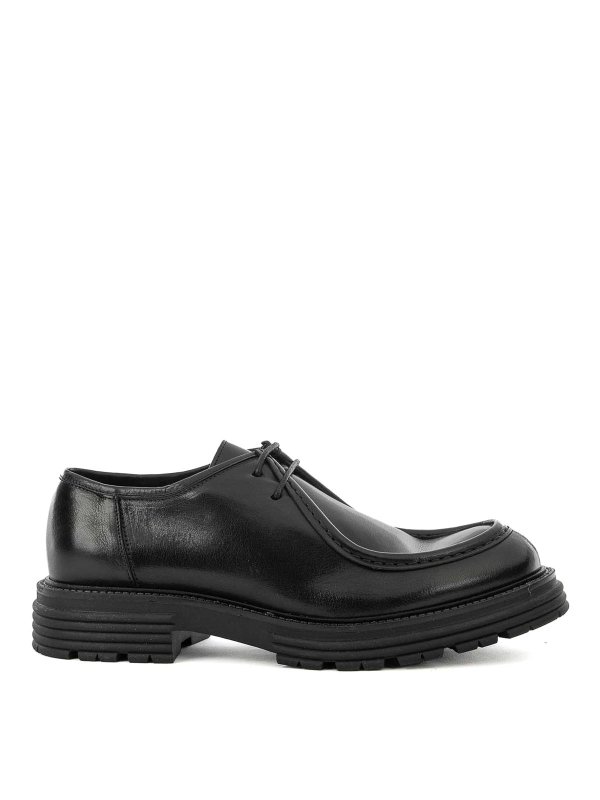 FRANCO FEDELE: Loafers & Slippers - Black Leather loafers