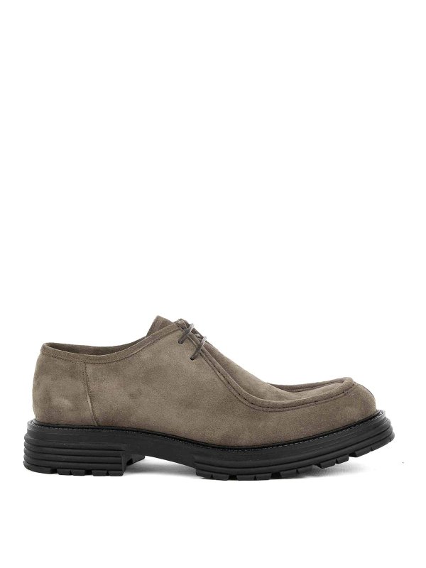 FRANCO FEDELE: Loafers & Slippers - Mud suede loafers