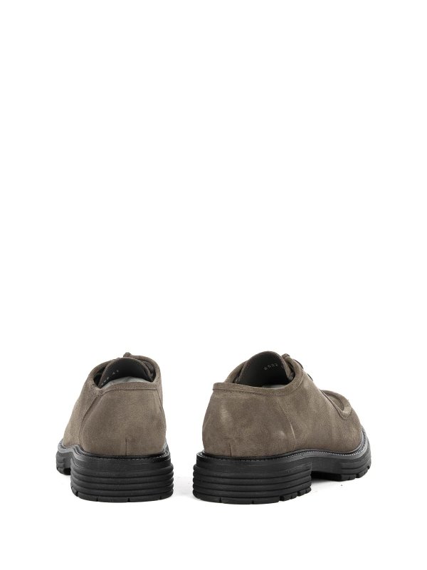 The Best Shops FRANCO FEDELE: Loafers & Slippers - Mud suede loafers