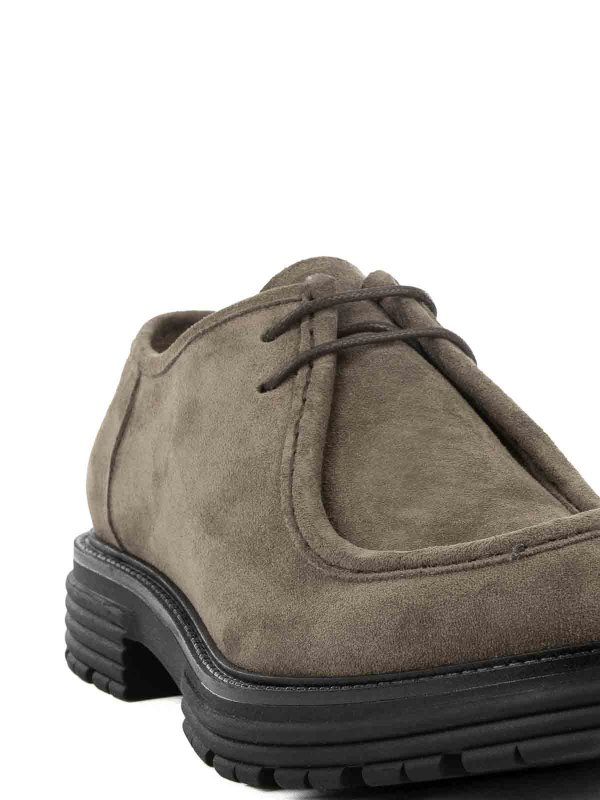 Mud suede loafers shop online: FRANCO FEDELE
