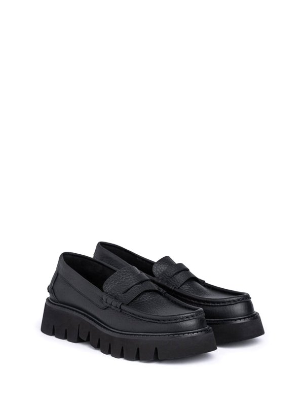 PEDRO GARCIA: Loafers & Slippers online - Black Leather loafers