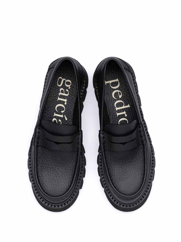 The Best Shops PEDRO GARCIA: Loafers & Slippers - Black Leather loafers
