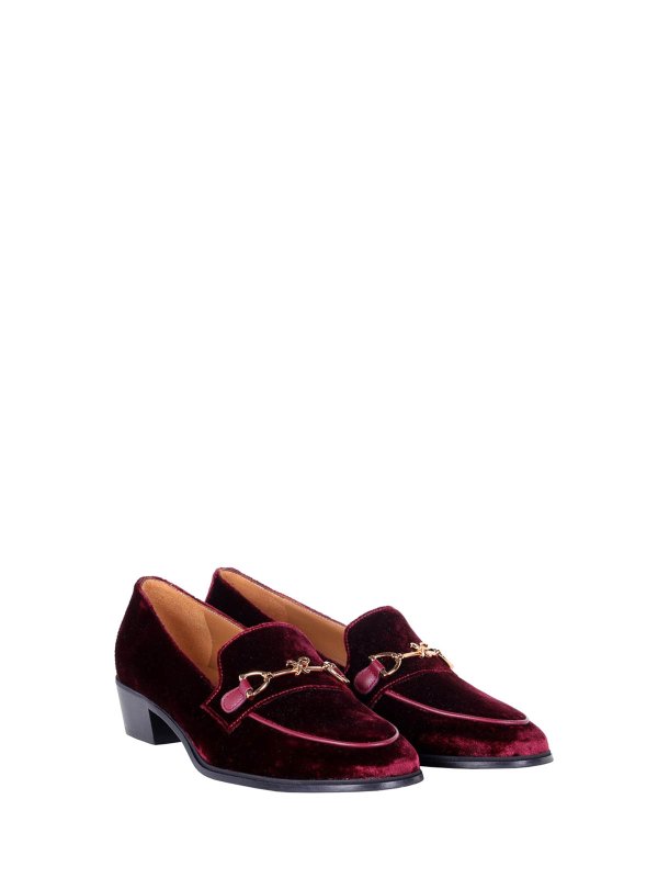 ROBERTO FESTA: Loafers & Slippers online - Mocassino Axel Bordeaux In Velluto